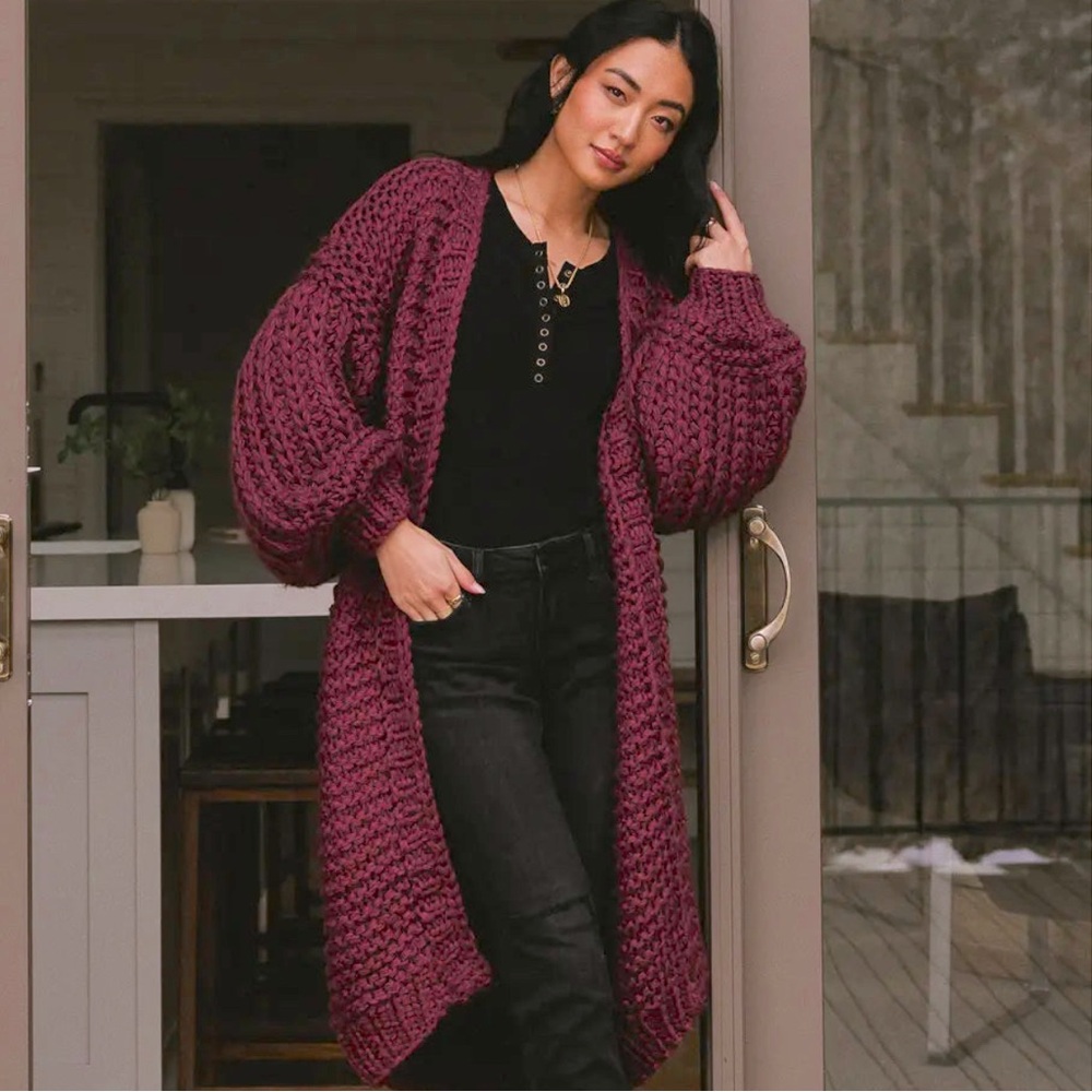 Bohme Marlee sweater coat cardigan coatigan NEW M/L